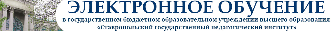 Электронное обучение ГБОУ ВО СГПИ
